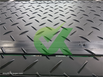 customized size plastic road plates 12.7mm thick for heavy equipment